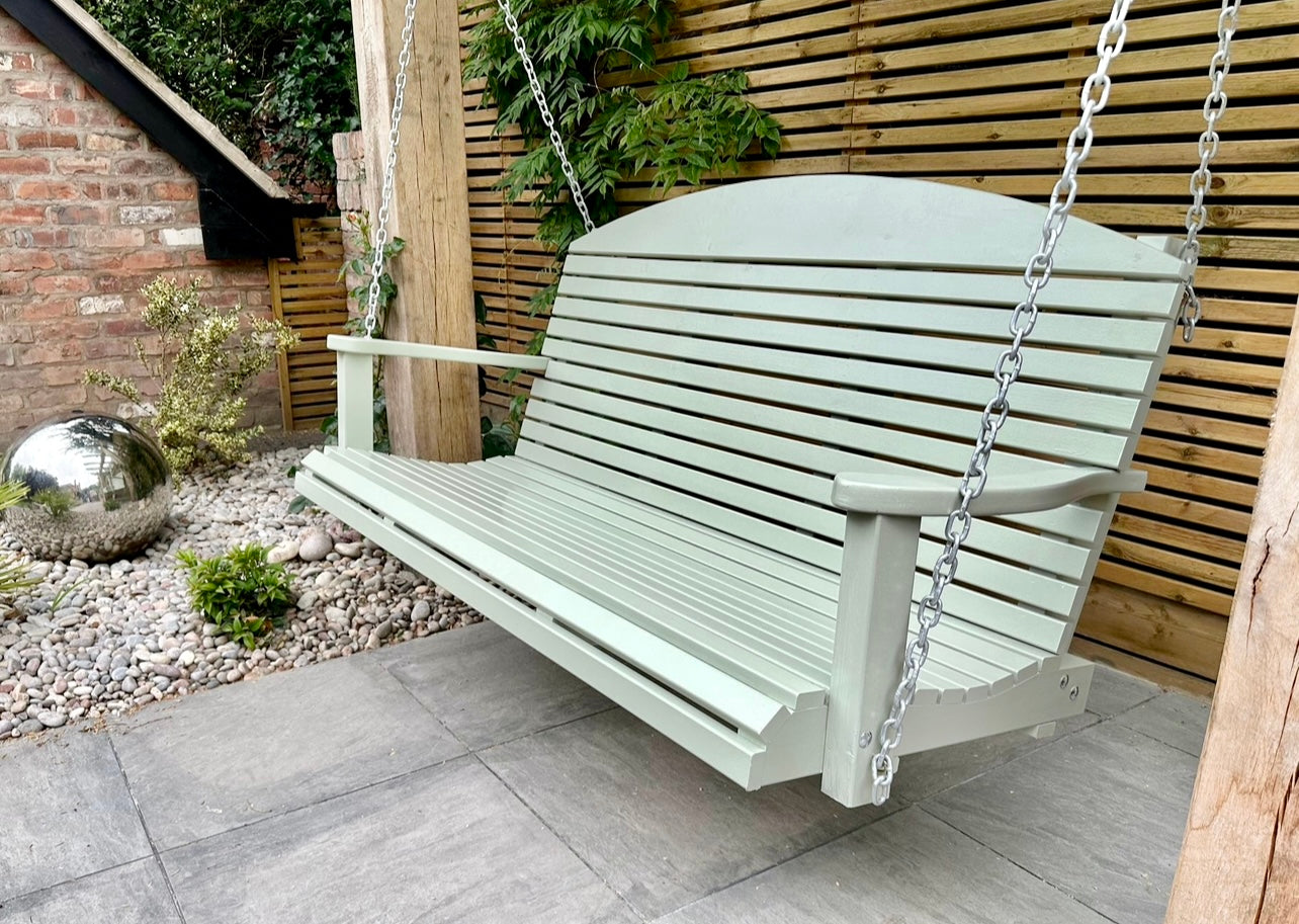 Painted swing cradle