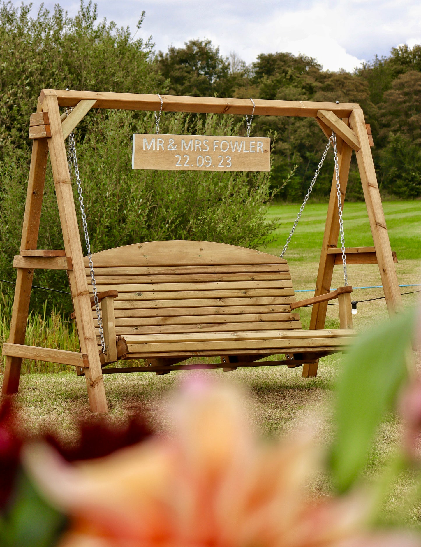 Garden swing chair