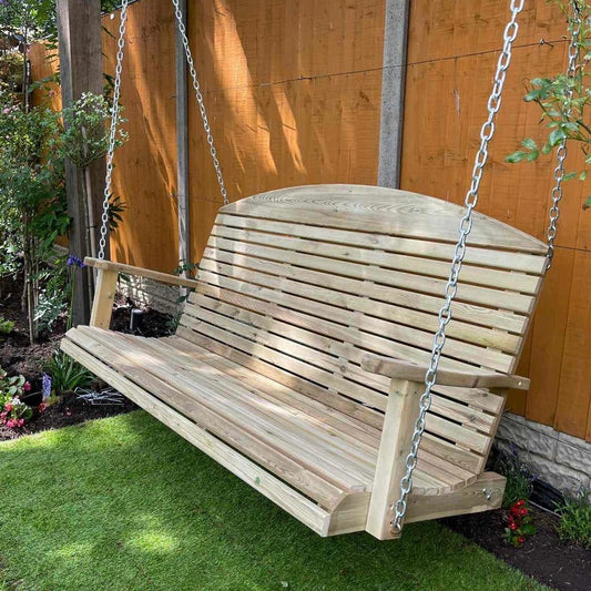 Wooden swing cradle