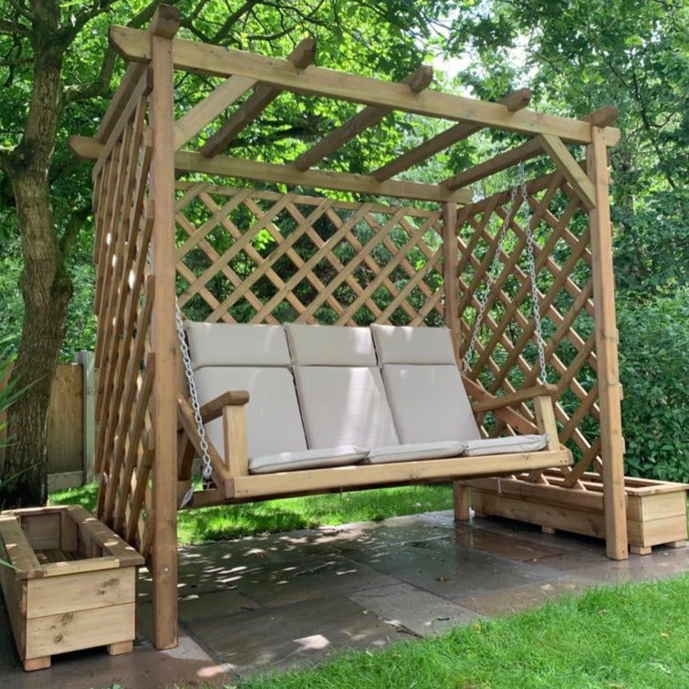 The Pergola Swing Garden Swing Seat Pergola Duckpaddle