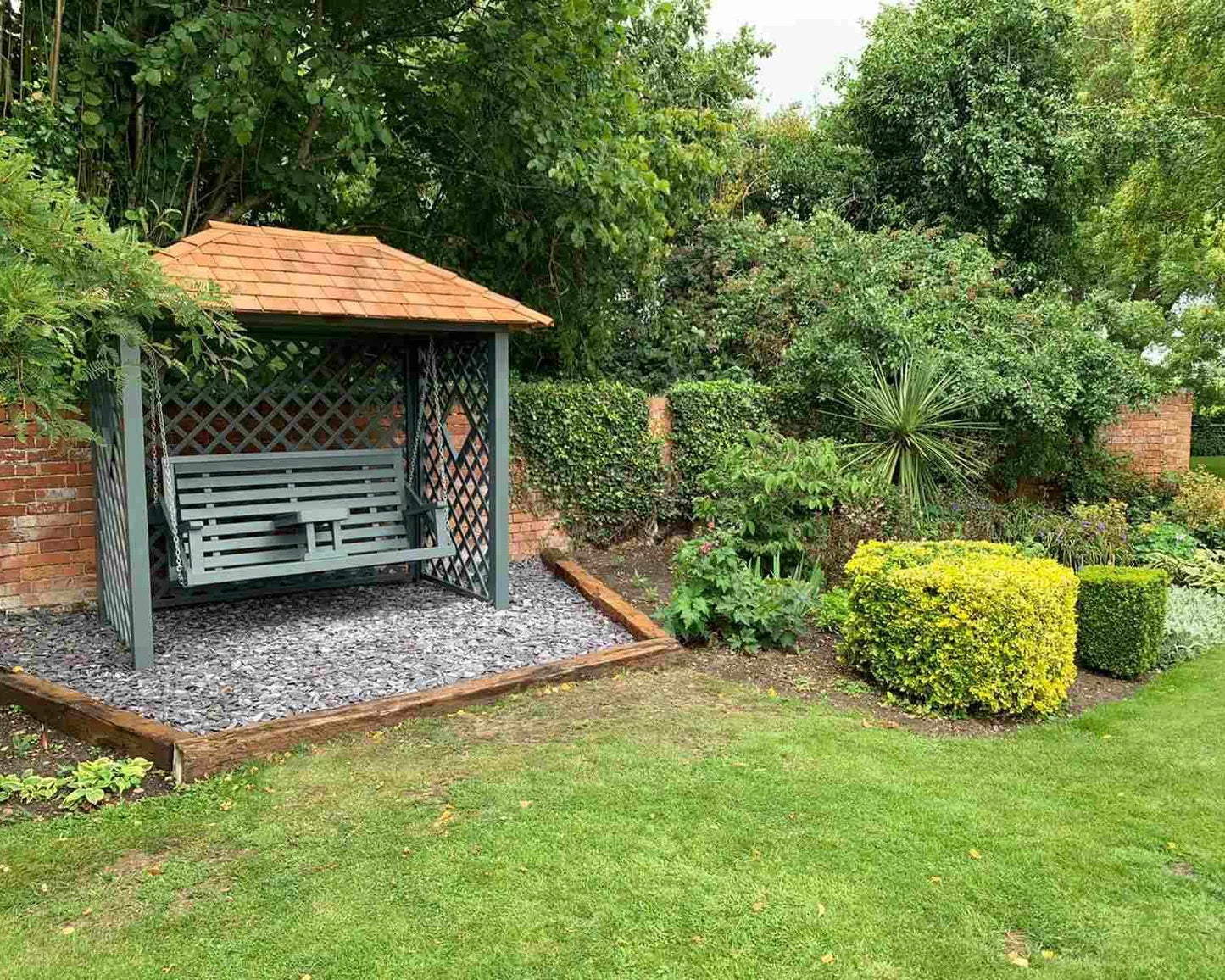 Garden trellis painted