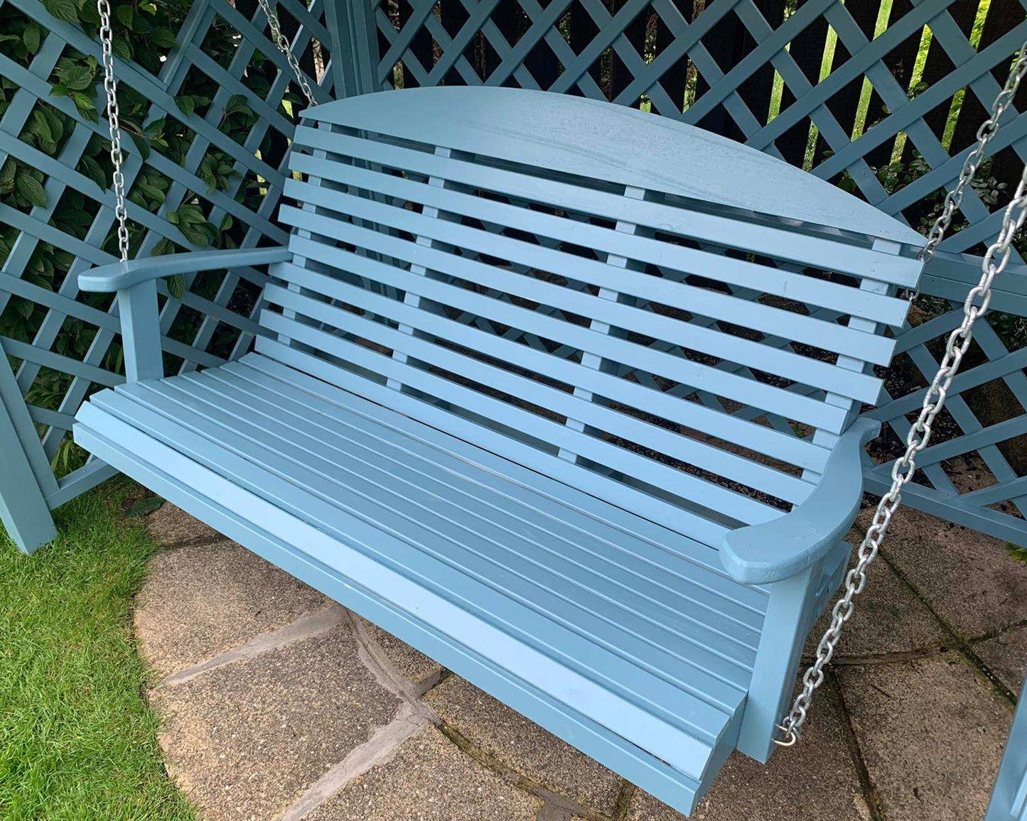 Wooden garden swing seat