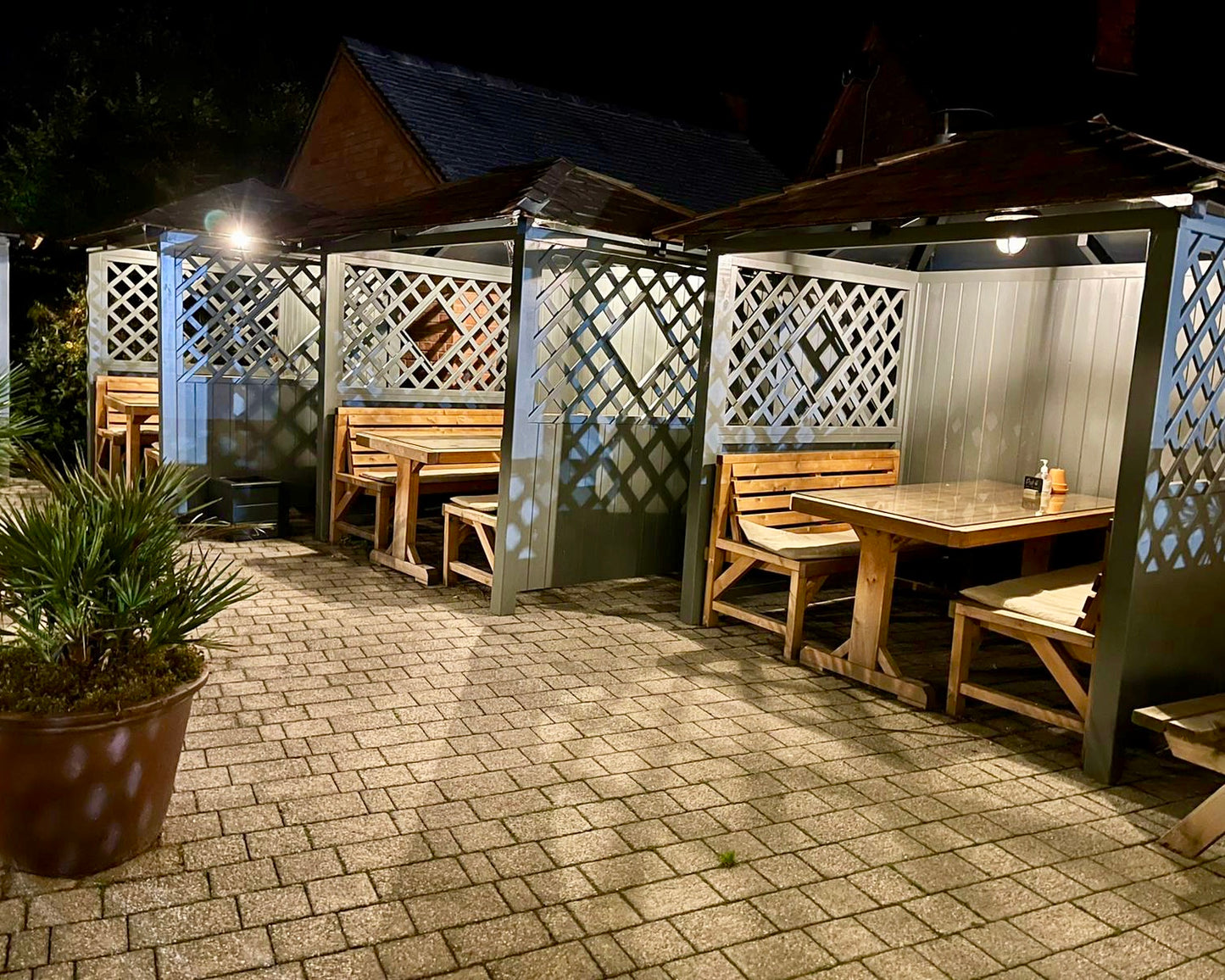 Wooden garden furniture