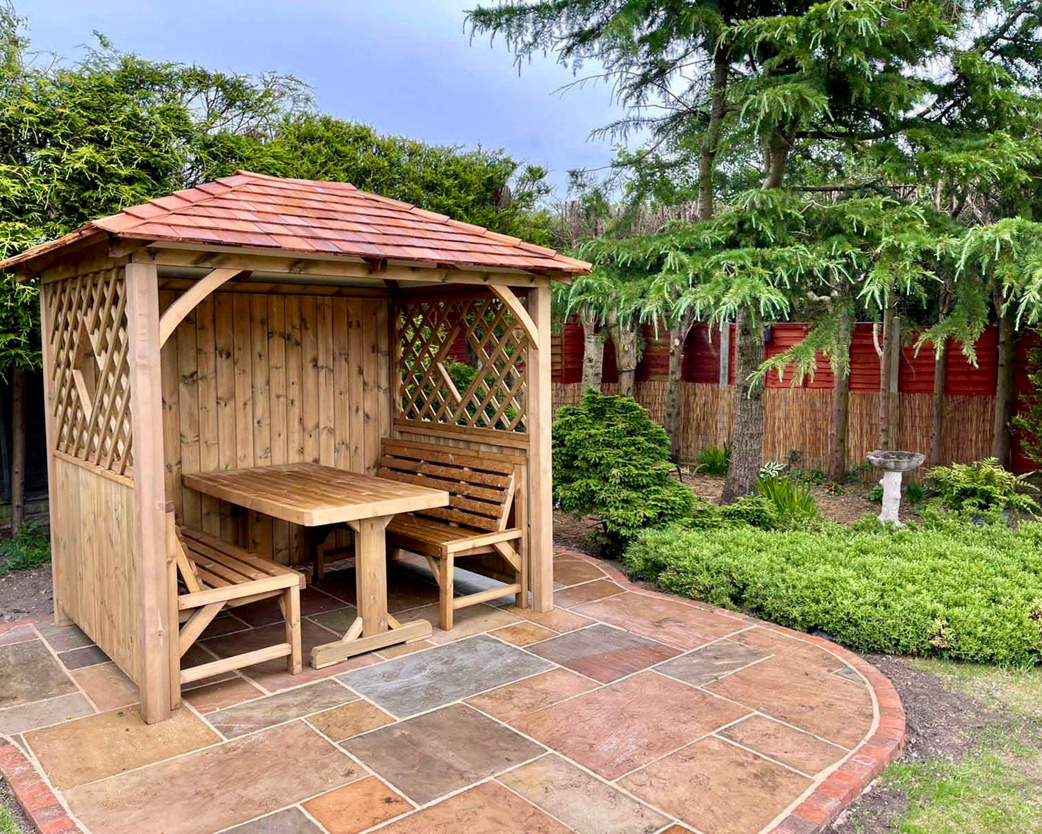 Wooden garden furniture
