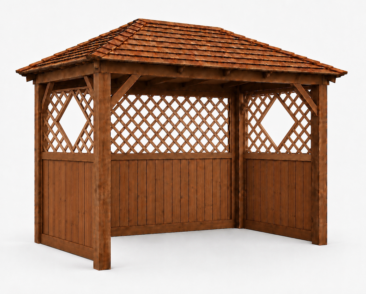 The Cedar Capanna - Luxury Cedar Shingle Gazebo