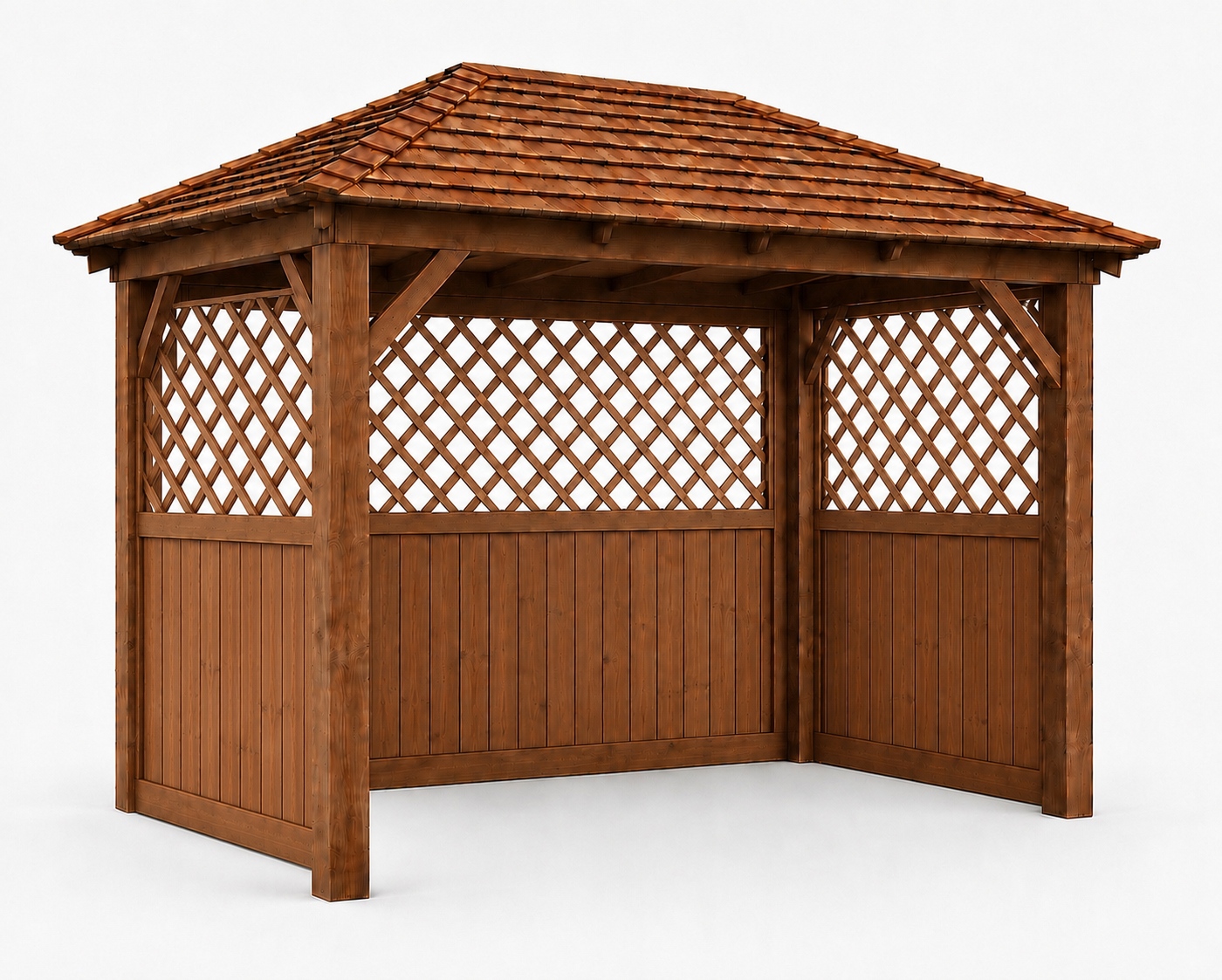 The Cedar Capanna - Luxury Cedar Shingle Gazebo