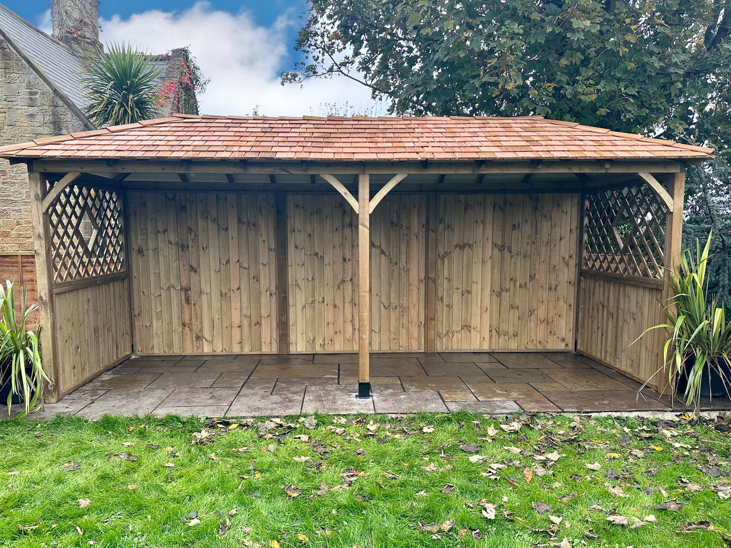 Cedar shingle gazebo