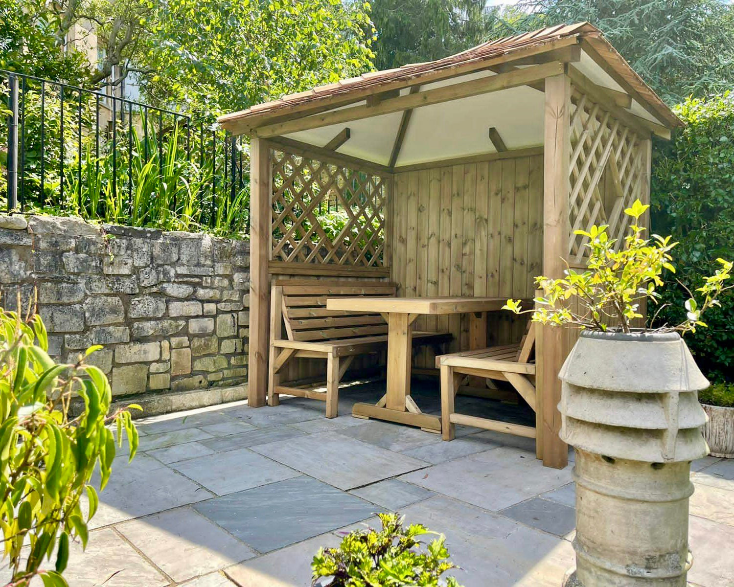 The Hampton Arbour Wooden Garden Arbour Duckpaddle