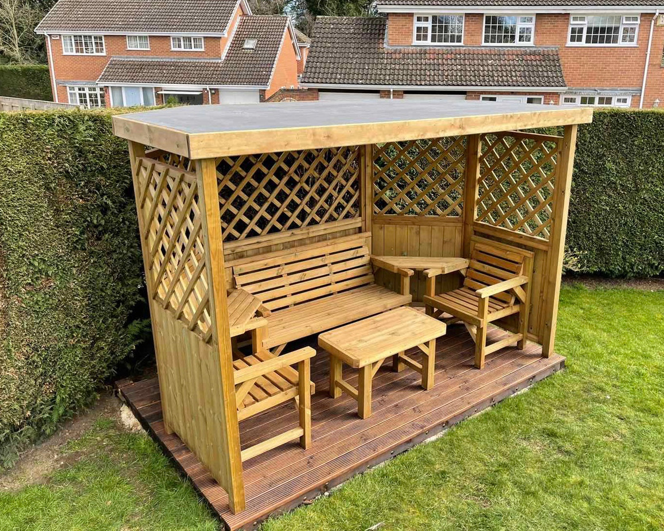 Garden outdoor seating area 